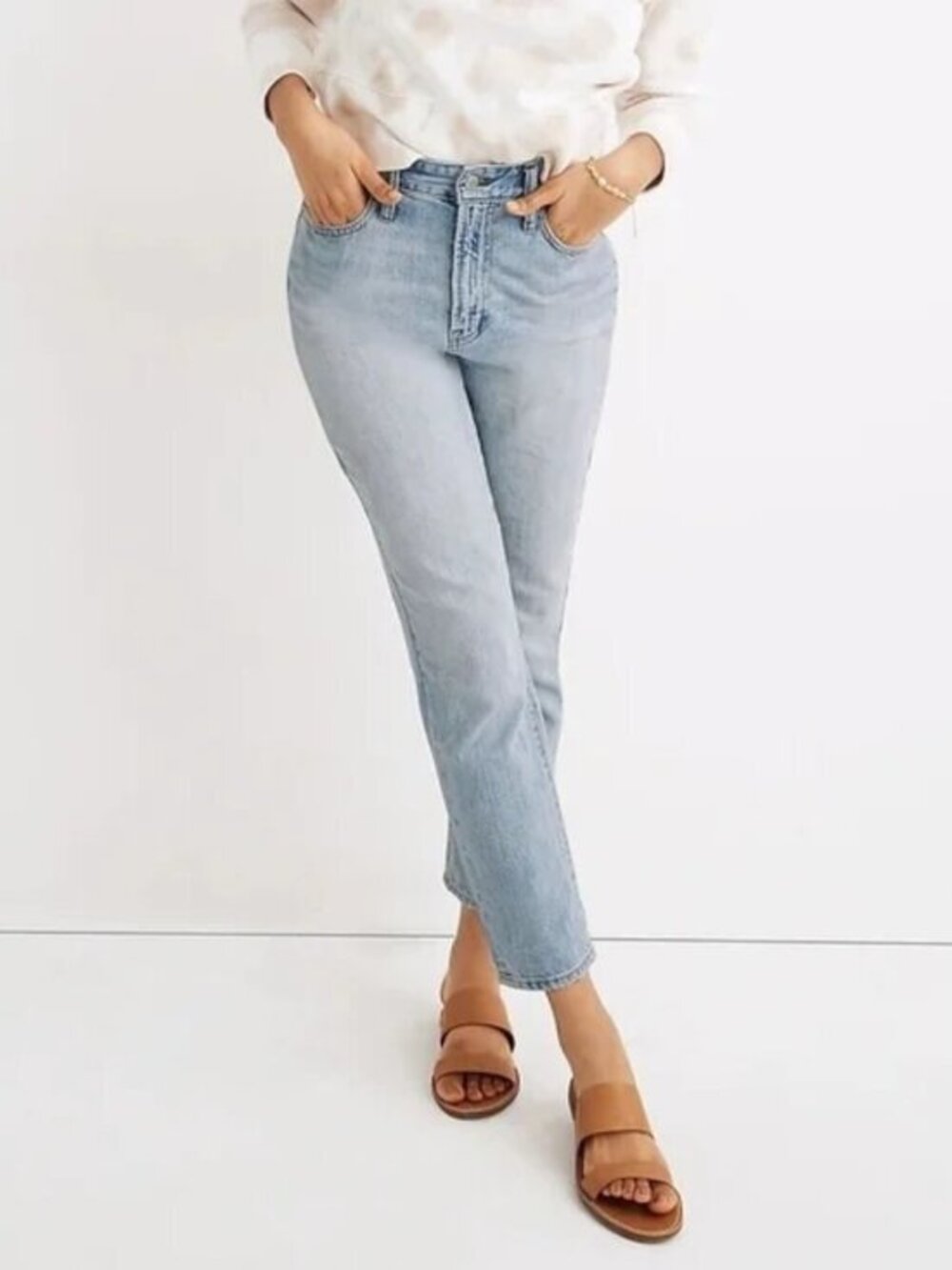 Madewell The Curvy Perfect Vintage Jean Light Wash High Rise Straight Size 28